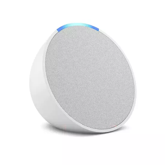 Echo Pop | Full sound compact Wi-Fi & Bluetooth smart speaker with Alexa | Use your voice to control smart home devices, play music or the Quran, and more (speaks English & Khaleeji) | Glacier Echo Pop | Full sound compact Wi-Fi & Bluetooth smart speaker with Alexa | Use your voice to control smart home devices, play music or the Quran, and more (speaks English & Khaleeji) | Glacier