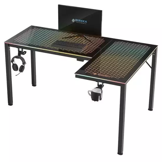 Eureka Ergonomic Gaming RGB 60" L Desk