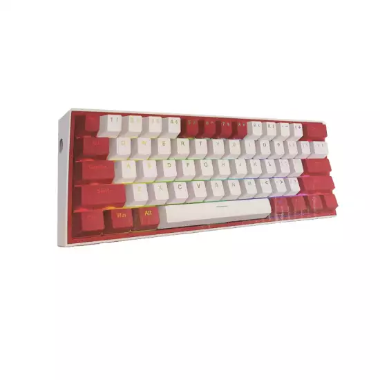 Redragon FIZZ K617WR-RGB Wired Gaming Keyboard White / Red Redragon FIZZ K617WR-RGB Wired Gaming Keyboard White / Red