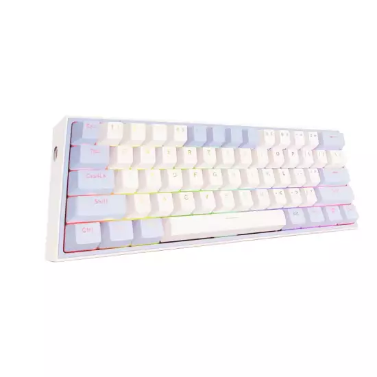 Redragon FIZZ K617WR-RGB Wired Gaming Keyboard White / Blue Redragon FIZZ K617WR-RGB Wired Gaming Keyboard White / Blue