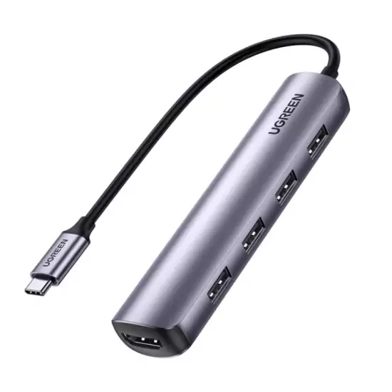 Ugreen USB-C to USB Adapter USB-C HDMI Dongle, With 4K HDMI Output, 4 USB 3.0 Ports  | 20197