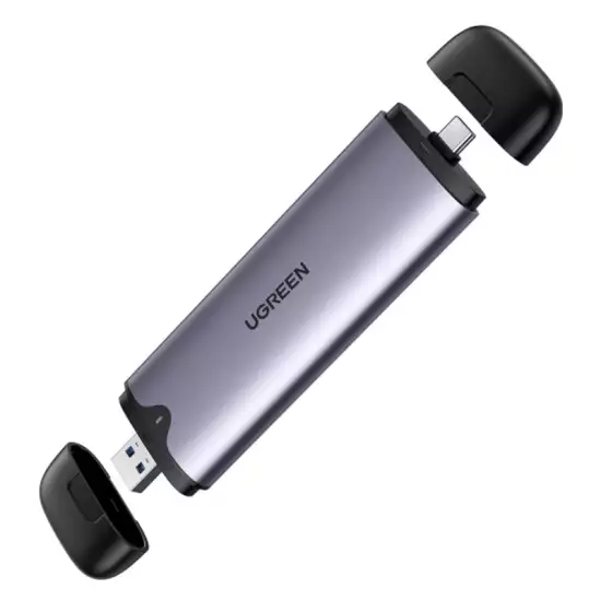 Ugreen ‎70532 2-In-1 M.2 NVMe SSD Enclosure Adapter, Aluminum USB 3.1 GEN 2, 10Gbps | ‎70532