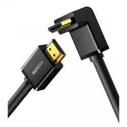 UGREEN HD103 Cable Right Angle 90 Degree 2M, HDMI Cable 4K Male to Male Cable, Black | 10173 UGREEN HD103 Cable Right Angle 90 Degree 2M, HDMI Cable 4K Male to Male Cable, Black | 10173
