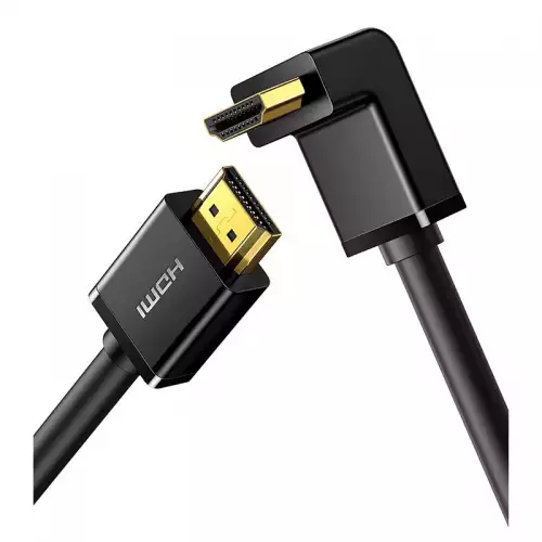 UGREEN HD103 Cable Right Angle 90 Degree 2M, HDMI Cable 4K Male to Male Cable, Black | 10173