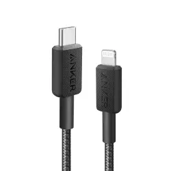 Anker Cable 322 USB-C Lightning 3ft Black | A81B5H11 Anker Cable 322 USB-C Lightning 3ft Black | A81B5H11