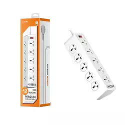 LDNIO SC10610 Power Socket PD 20W Fast Charging Smart Power Strips 10 Universal Standard Charging Power Extension