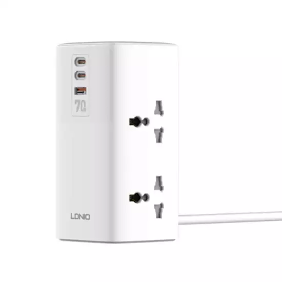 LDNIO 70W Multifunctional Universal Desktop Power Adapter | SC4383