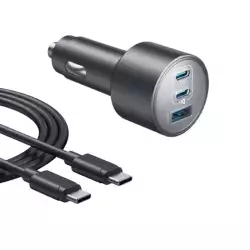 Anker Nano Car Charger 167.5W 3 Ports - Black | B2737HA1