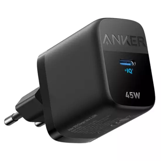 Anker 313 A2643G11 Ace 2 Wall Charger Type-C 45W Fast Charging - Black Anker 313 A2643G11 Ace 2 Wall Charger Type-C 45W Fast Charging - Black
