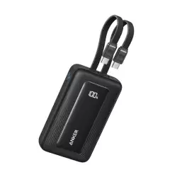 Anker Zolo Power Bank 10000mAh 35W Fast Charging with Built-in Dual USB-C Cables - Black|A1680H12 (Open Sealed)