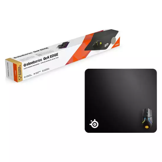 SteelSeries QCK EDGE Cloth Gaming Mouse Pad – Medium (320 x 270 x 2 mm) | 63822 SteelSeries QCK EDGE Cloth Gaming Mouse Pad – Medium (320 x 270 x 2 mm) | 63822