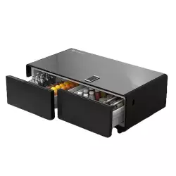 Powerology Coffee Table Fridge Powerful 40W Speakers 135L