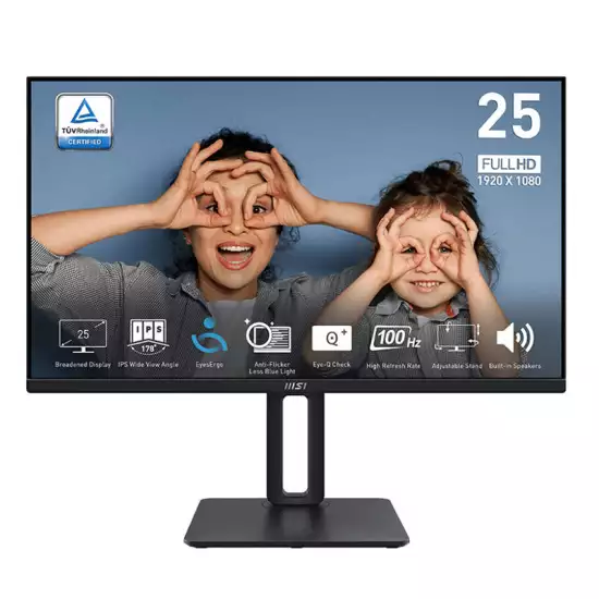 MSI Pro MP251P Business Productivity Monitor Black | 9S6-3PC29M-016 MSI Pro MP251P Business Productivity Monitor Black | 9S6-3PC29M-016