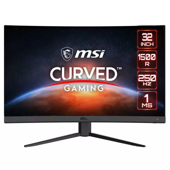MSI G32C4X 32" FHD 1500R Curved Gaming Monitor Black | 9S6-3DA61T-043