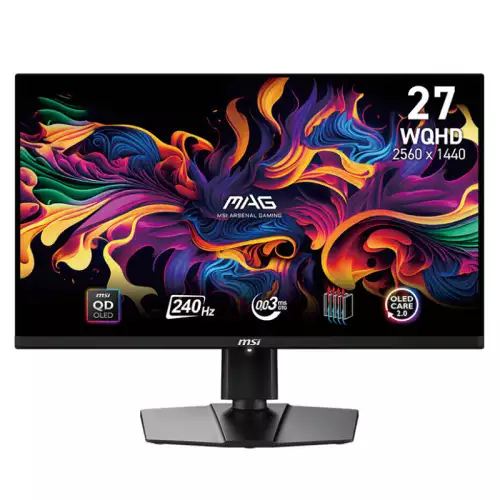 MSI MAG 271QPX 27 Inch WQHD QD-OLED E2 Gaming Monitor Black | 9S6-3CD89T-021