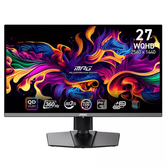 MSI MPG 271QRX 26.5 Inch WQHD QD-OLED Gaming Monitor Black | 9S6-3CD79A-011 MSI MPG 271QRX 26.5 Inch WQHD QD-OLED Gaming Monitor Black | 9S6-3CD79A-011