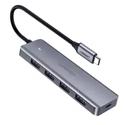 Ugreen CM219 4 Port USB 3.0 Hub with USB-C - Gray