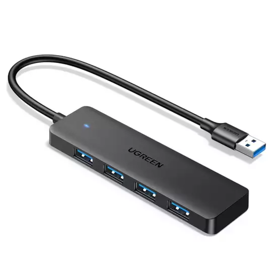 Ugreen CM219 4 Port Usb 3.0 5Gbps Usb Hub Black | 35574