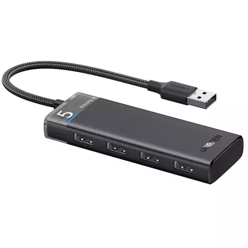 UGREEN CM653 4-Port USB 3.0 HUB 5Gbps Black | 15548 
