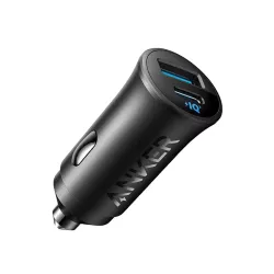 Anker Car Charger 30W 2 Ports Black | A2741H11 Anker Car Charger 30W 2 Ports Black | A2741H11
