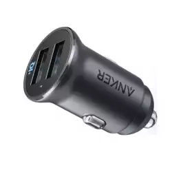 Anker A2727H12 PowerDrive 2 Alloy Mini 24W Car Charger Black