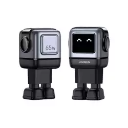 Ugreen Nexode RG 3-Port Gan Fast Charger 65W - CD361 - Black Ugreen Nexode RG 3-Port Gan Fast Charger 65W - CD361 - Black