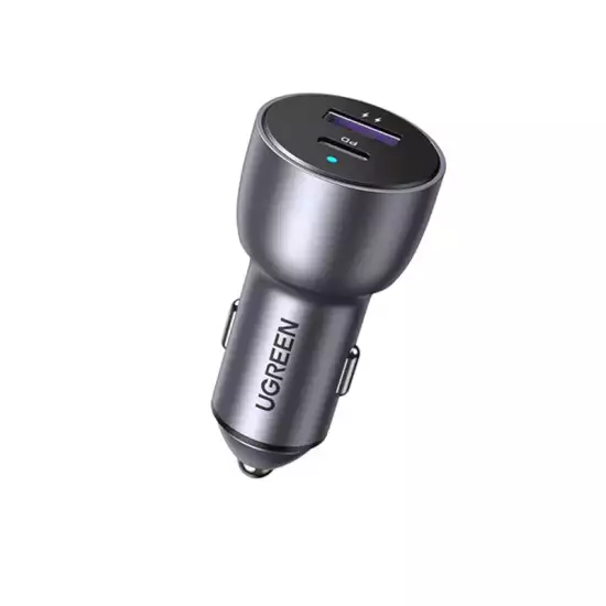Ugreen 2-Port Fast Car Charger 52.5w (CD213) - Space Grey Ugreen 2-Port Fast Car Charger 52.5w (CD213) - Space Grey