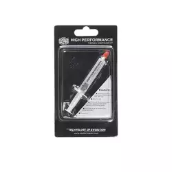 Cooler Master HTK-002-U1 thermal paste white color 0.8 W m C thermal conductivity 2.37 specific gravity nonflowing high dielectric strength Cooler Master HTK-002-U1 thermal paste white color 0.8 W m C thermal conductivity 2.37 specific gravity nonflowing high dielectric strength