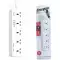 Energizer Max Power Strip 10A with Smart overload protection surge 5Output and 3 ports QC18w USB A And PD20w/2500w White