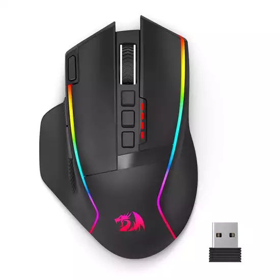 Redragon M915 SWAIN RGB 2.4G/USB-C Rechargeable Gaming Mouse – 16,000 DPI (Black) Redragon M915 SWAIN RGB 2.4G/USB-C Rechargeable Gaming Mouse – 16,000 DPI (Black)