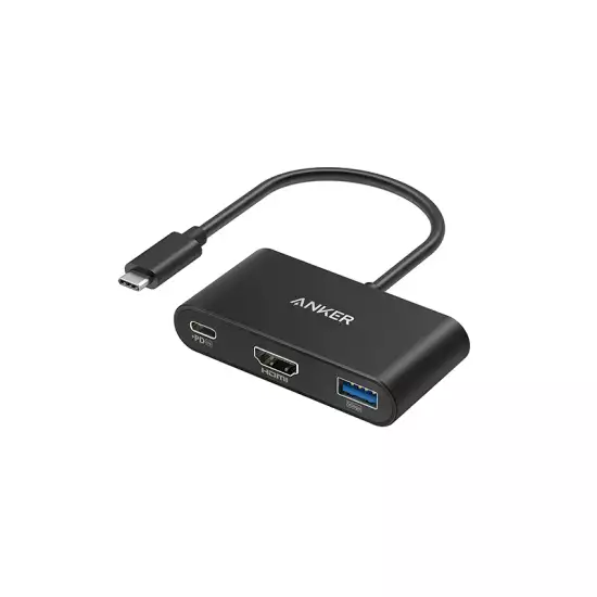 Anker PowerExpand 3-in-1 USB-C PD Hub Gray | A8339HA1 Anker PowerExpand 3-in-1 USB-C PD Hub Gray | A8339HA1