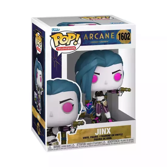 Funko Pop! Tv Series: Arcane League of Legends Season 1 - Jinx #1602 Funko Pop! Tv Series: Arcane League of Legends Season 1 - Jinx #1602