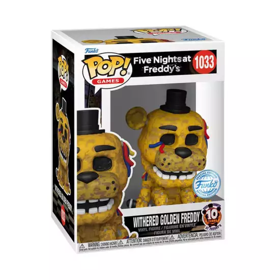 Funko Pop! Games: Five Nights At Freddys - Withered Golden Freddy (Exclusive) #1033 Funko Pop! Games: Five Nights At Freddys - Withered Golden Freddy (Exclusive) #1033