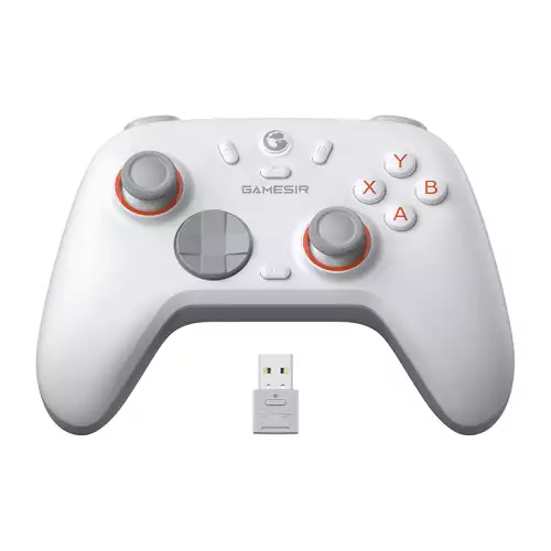GameSir Nova 2 Lite Wireless PC Controller with Hall Effect Joysticks & Triggers, 2.4G & Wired 1000Hz Polling Rate, Remappable Buttons - Compatible with PC/Switch/Steam/Android White (Used)