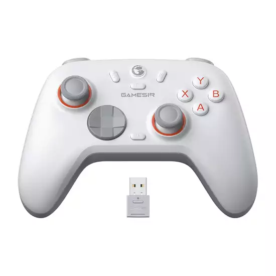 GameSir Nova 2 Lite Wireless PC Controller with Hall Effect Joysticks & Triggers, 2.4G & Wired 1000Hz Polling Rate, Remappable Buttons - Compatible with PC/Switch/Steam/Android White (Used) GameSir Nova 2 Lite Wireless PC Controller with Hall Effect Joysticks & Triggers, 2.4G & Wired 1000Hz Polling Rate, Remappable Buttons - Compatible with PC/Switch/Steam/Android White (Used)
