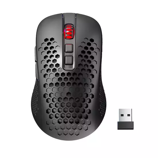 Redragon M694 Wireless Gaming Mouse With Honeycomb Shell Black Redragon M694 Wireless Gaming Mouse With Honeycomb Shell Black