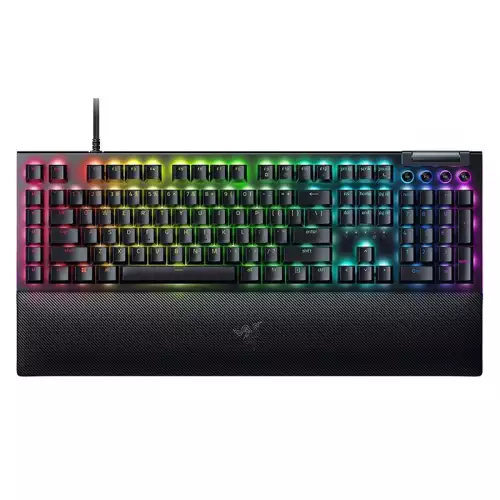 Razer BlackWidow V4  Mechanical Gaming Keyboard Green Switch Black RZ03-04690100-R3M1