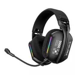 ONIKUMA GT808 Gaming Headset Headworn Bluetooth 2.4g Wired Wireless Lightweight E-Sports Gamer Headphone Black