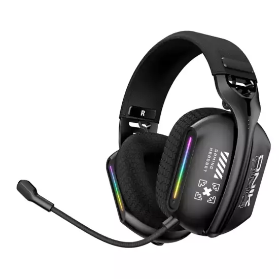 ONIKUMA GT808 Gaming Headset Headworn Bluetooth 2.4g Wired Wireless Lightweight E-Sports Gamer Headphone Black ONIKUMA GT808 Gaming Headset Headworn Bluetooth 2.4g Wired Wireless Lightweight E-Sports Gamer Headphone Black