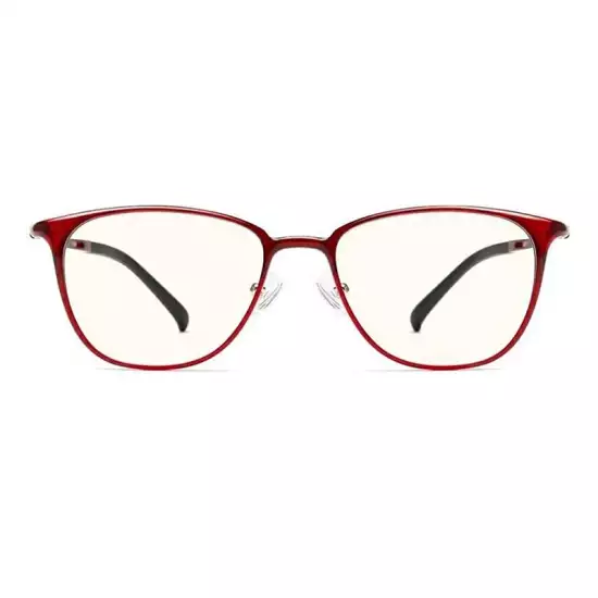 Xiaomi TS Computer Glasses, With Anti-Blue Light Blocking UV400 Resistant Protective Glasses, Anti-Fatigue Self-Adaption, Nose Pad Eye Glasses, Red | FU009-0621-RED