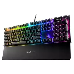SteelSeries Apex 5 Gaming Keyboard, Tactile & Clicky (Hybrid Blue), RGB, OLED screen | 64532