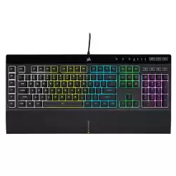 Corsair K55 RGB PRO Membrane Wired Gaming Keyboard – IP42 Dust and Spill-Resistant – 6 Macro Keys with Elgato Integration – iCUE Compatible – QWERTY NA – PC, Mac, Xbox – Black Corsair K55 RGB PRO Membrane Wired Gaming Keyboard – IP42 Dust and Spill-Resistant – 6 Macro Keys with Elgato Integration – iCUE Compatible – QWERTY NA – PC, Mac, Xbox – Black
