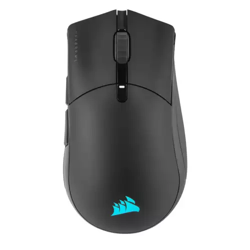 Corsair SABRE RGB PRO CHAMPION SERIES Wireless Gaming Mouse, 7 Programmable Buttons, MARKSMAN 26K Sensor, 26,000 DPI, SLIPSTREAM Technology, 1.8m Drag-Reducing Paracord Cable, Black | CH-9313211-EU