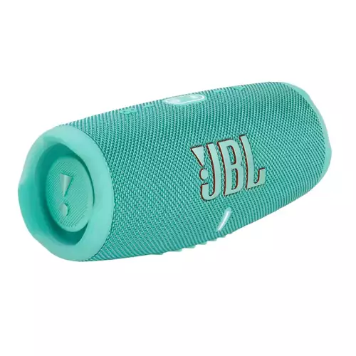 JBL Charge 5 Portable Speaker, Built-In Powerbank, Powerful JBL Pro Sound, Dual Bass Radiators, 20H of Battery, IP67 Waterproof and Dustproof, Wireless Streaming, Dual Connect - Teal | CHARGE5-TL