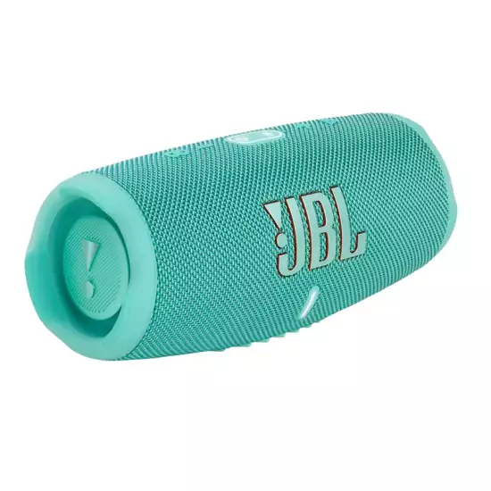 JBL Charge 5 Portable Speaker, Built-In Powerbank, Powerful JBL Pro Sound, Dual Bass Radiators, 20H of Battery, IP67 Waterproof and Dustproof, Wireless Streaming, Dual Connect - Teal | CHARGE5-TL JBL Charge 5 Portable Speaker, Built-In Powerbank, Powerful JBL Pro Sound, Dual Bass Radiators, 20H of Battery, IP67 Waterproof and Dustproof, Wireless Streaming, Dual Connect - Teal | CHARGE5-TL