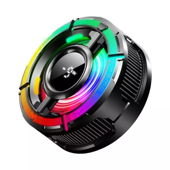 MEMO CX15 Digital Display Mobile Game Cooling Fan Colorful Led Light Phone Cooler With Four Types RGB Light MEMO CX15 Digital Display Mobile Game Cooling Fan Colorful Led Light Phone Cooler With Four Types RGB Light