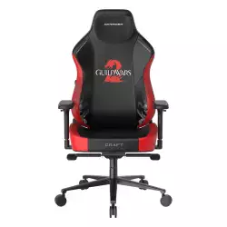 DXRacer Craft Guild Wars 2 Edition Gaming Chairs, 2D Integrated Lumbar Support, 4D Armrests, Class 4 Hydraulics, 90° ~ 135° Back Recline Support, Extra Large Size, Black / Red | GC/XLCF23LTA/GUILDWA