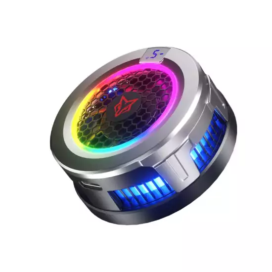 Sarafox B7 AI Temperature Control Mobile Cooling Fan for Gaming Fast Cooler RGB Fan Magnetic Freeze Cooling Fan Sarafox B7 AI Temperature Control Mobile Cooling Fan for Gaming Fast Cooler RGB Fan Magnetic Freeze Cooling Fan
