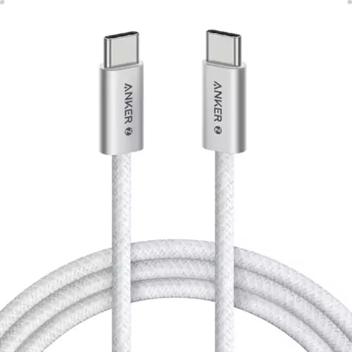 Anker Zolo USB-C to USB-C Cable 240W Braided (2m/6ft) -White A8060H22