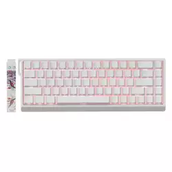 Madlions Professional Gaming Mechanical Keyboard MAD 68 HE RGB - 1K, Magnetic Amber Pro Switches - White